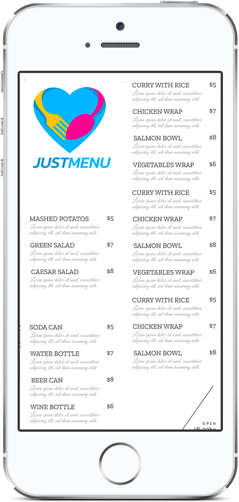 Menu Online